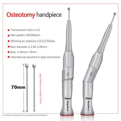 Зубоврачебное хирургическое двинутое под углом Handpiece косточка 20 градусов собирая синус поднимая ENT поясничную остеотомию Handpiece хирургии