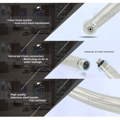 Нержавеющая сталь высокоскоростное зубоврачебное Handpiece с анти- такой задний шум более менее чем 60db