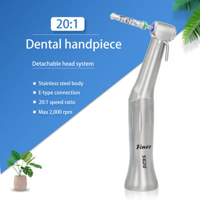 Быстрого хода блок Handpiece оптического волокна не зубоврачебный с вращающим моментом 80N