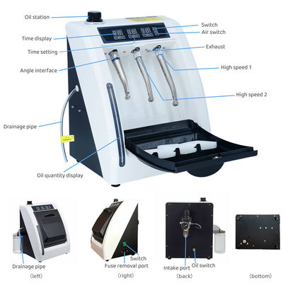 смазчик 60L/Min зубоврачебный Handpiece высокий или низкоскоростного Handpiece смазывая машину