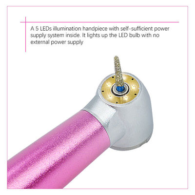 5 быстрых ходов Handpiece брызг воды зубоврачебных с подшипником света 5 СИД керамическим
