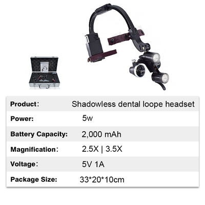Loupes приведенные 2.5x 3.5x фары держателя регулируемые зубоврачебные бинокулярные
